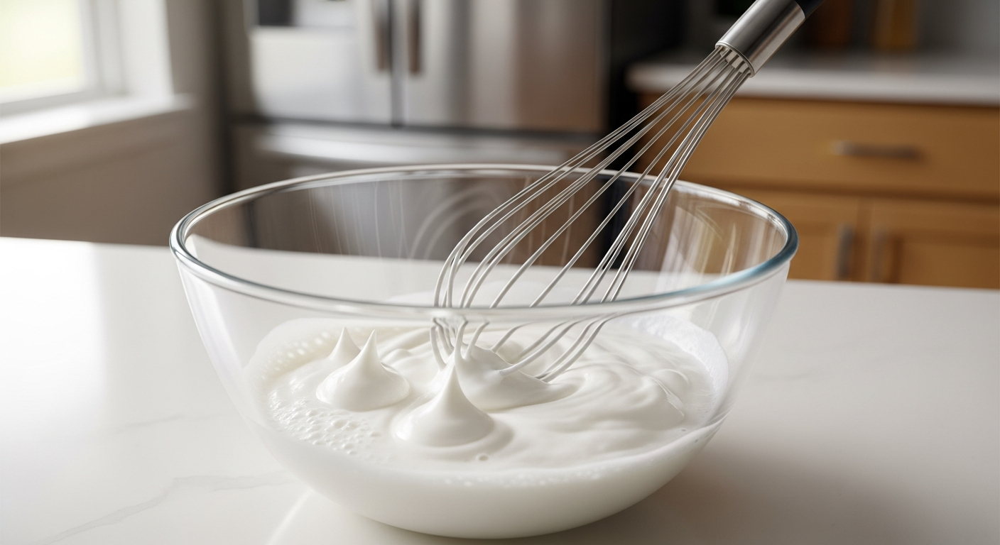 Whipped Topping made with aquafab
