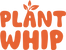 Logo of Plant Whip with orange text on a white background

