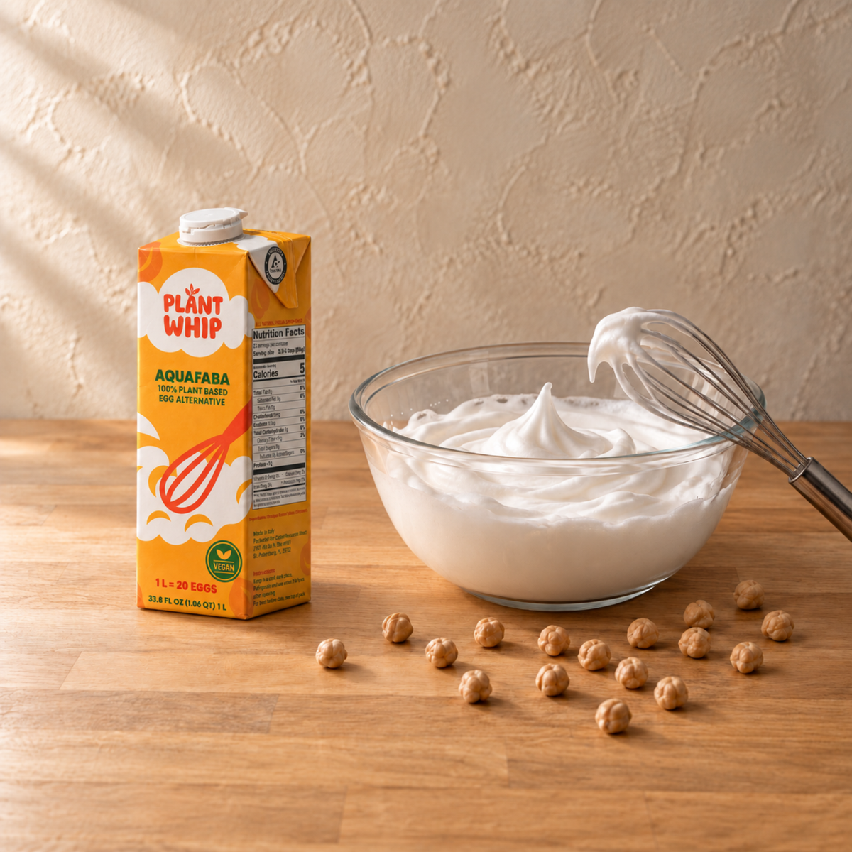 Plant Whip Liquid Aquafaba, 1L